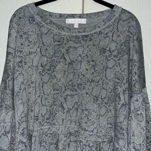 Karlie Print Ruffle Hem Top